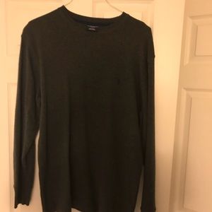 Polo long sleeve waffle shirt